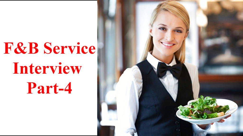 Food and Beverage Service Interview