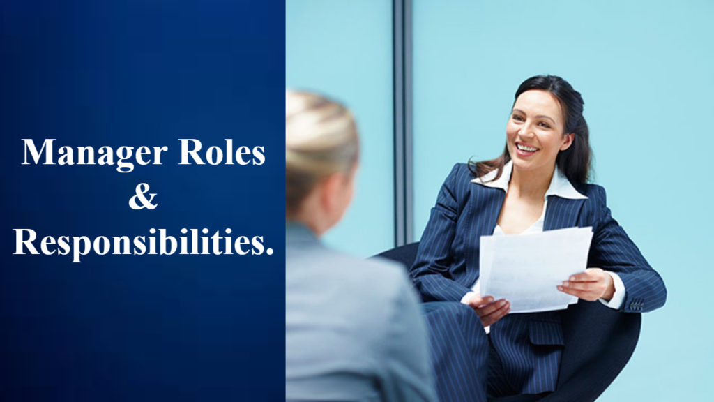 Manager Roles & Responsibilities