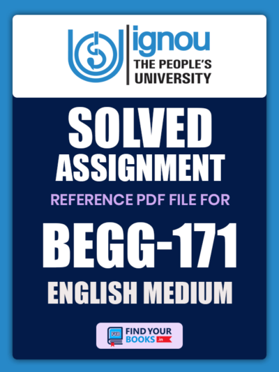 BEGG-171 SOLVED IGNOU ASSIGNMENT 2021-22