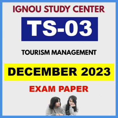 IGNOU TS03 DECEMBER 2023 Solved Question Paper