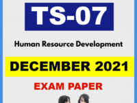 IGNOU TS07 DECEMBER 2021 Solved Question Paper